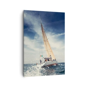 Canvastavla - Bild på duk - De hinner inte ikapp oss! - 70x100 cm