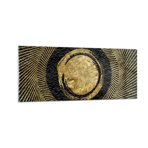 Glastavla - Bild på glas - Glamourös komposition - 100x40 cm