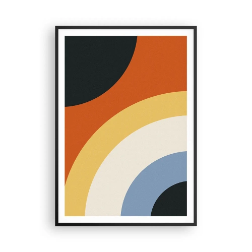 Affisch i svart ram - Mot varandra - 70x100 cm