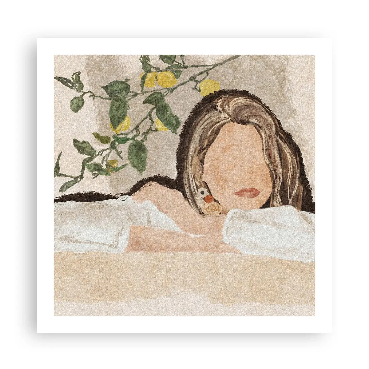 Affisch - Sydlig skönhet - 60x60 cm