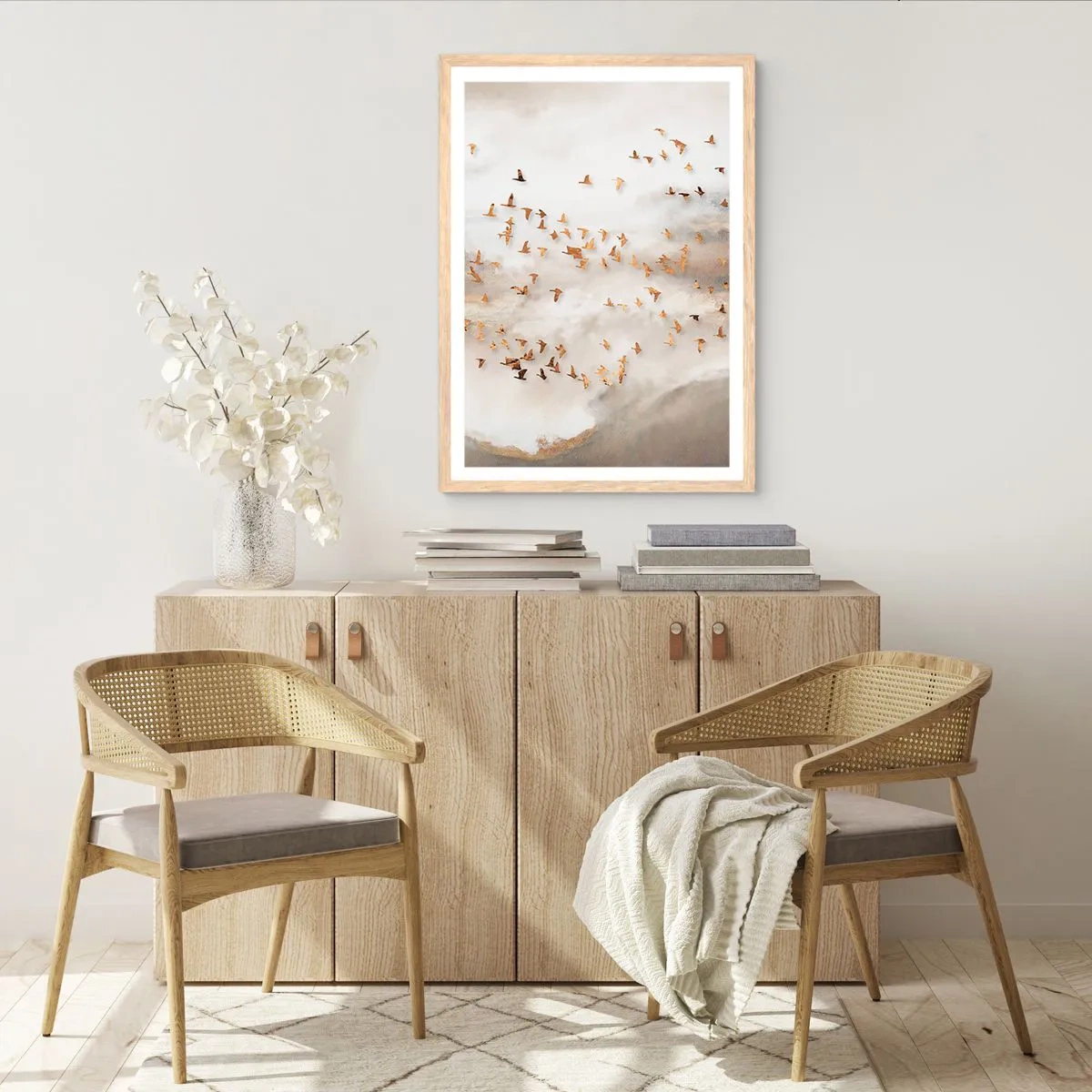 Affisch i ram av ljusek - Det är dags... - 50x70 cm