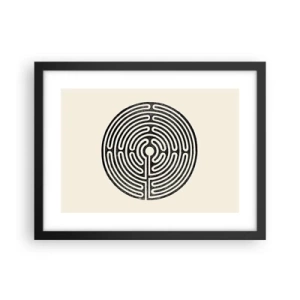 Affisch i svart ram - Mystisk ordning - 40x30 cm