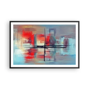 Affisch i svart ram - Landskap i en okänd dimension - 91x61 cm