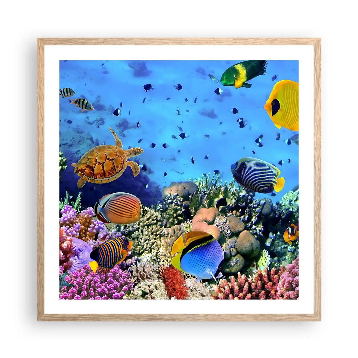 Affisch i ram av ljusek - Vad vet vi om livet... - 60x60 cm