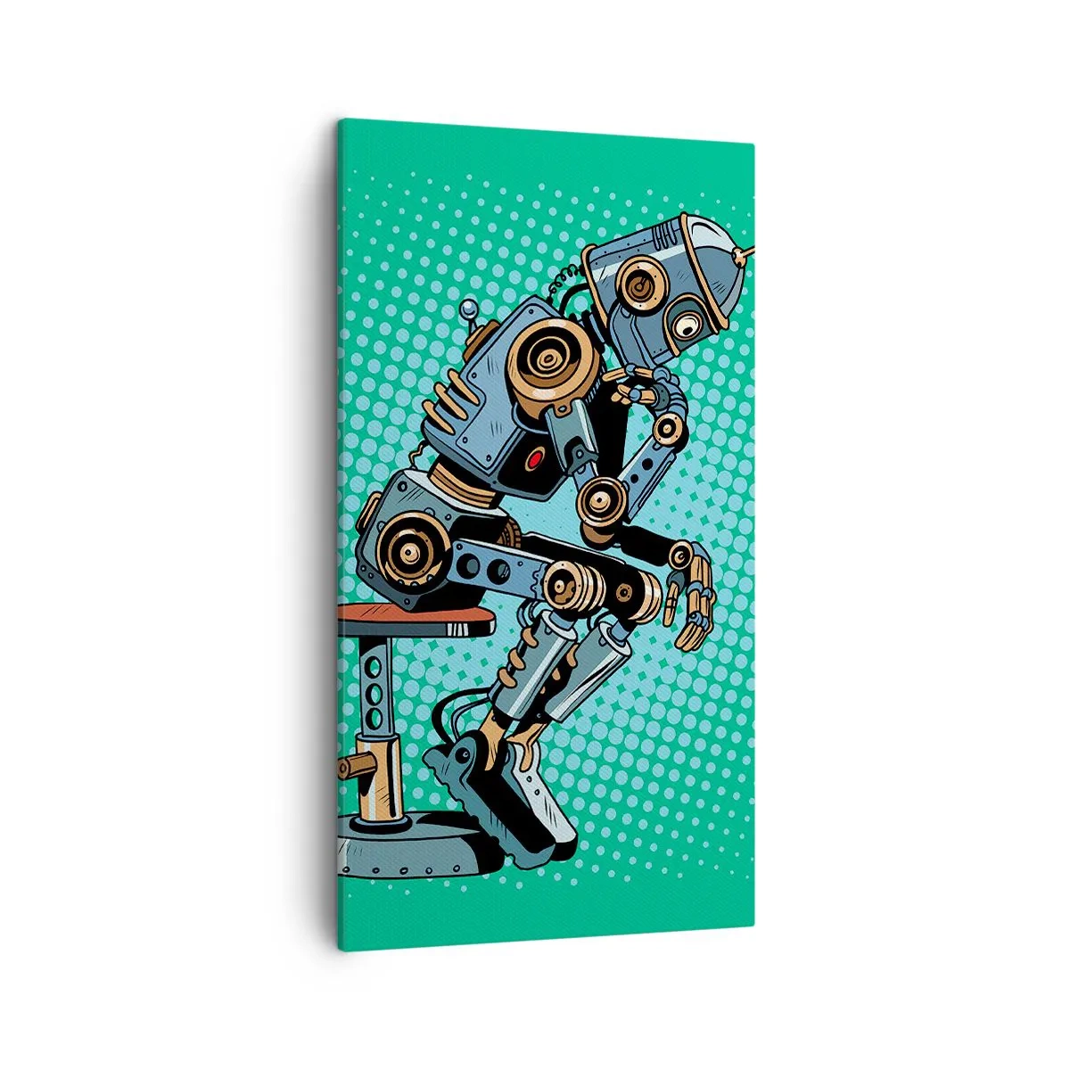 Canvastavla - Bild på duk - Över existensens mening - 45x80 cm