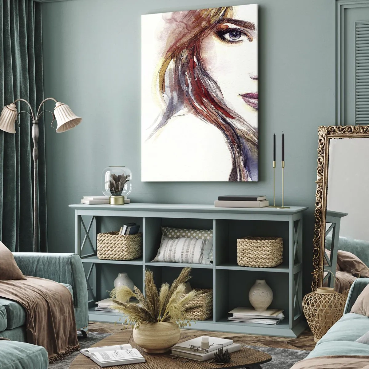 Canvastavla - Bild på duk - Vademecum - följ efter mig - 50x70 cm