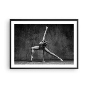 Affisch i svart ram - Balansens ideal - 70x50 cm