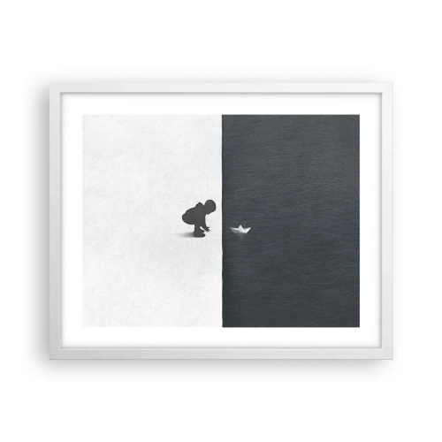 Affisch i vit ram - En stor expedition - 50x40 cm