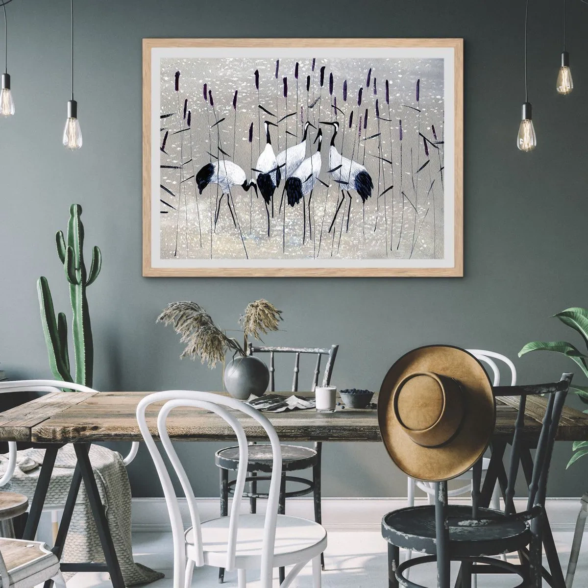 Affisch i ram av ljusek - Bland sina - 70x50 cm