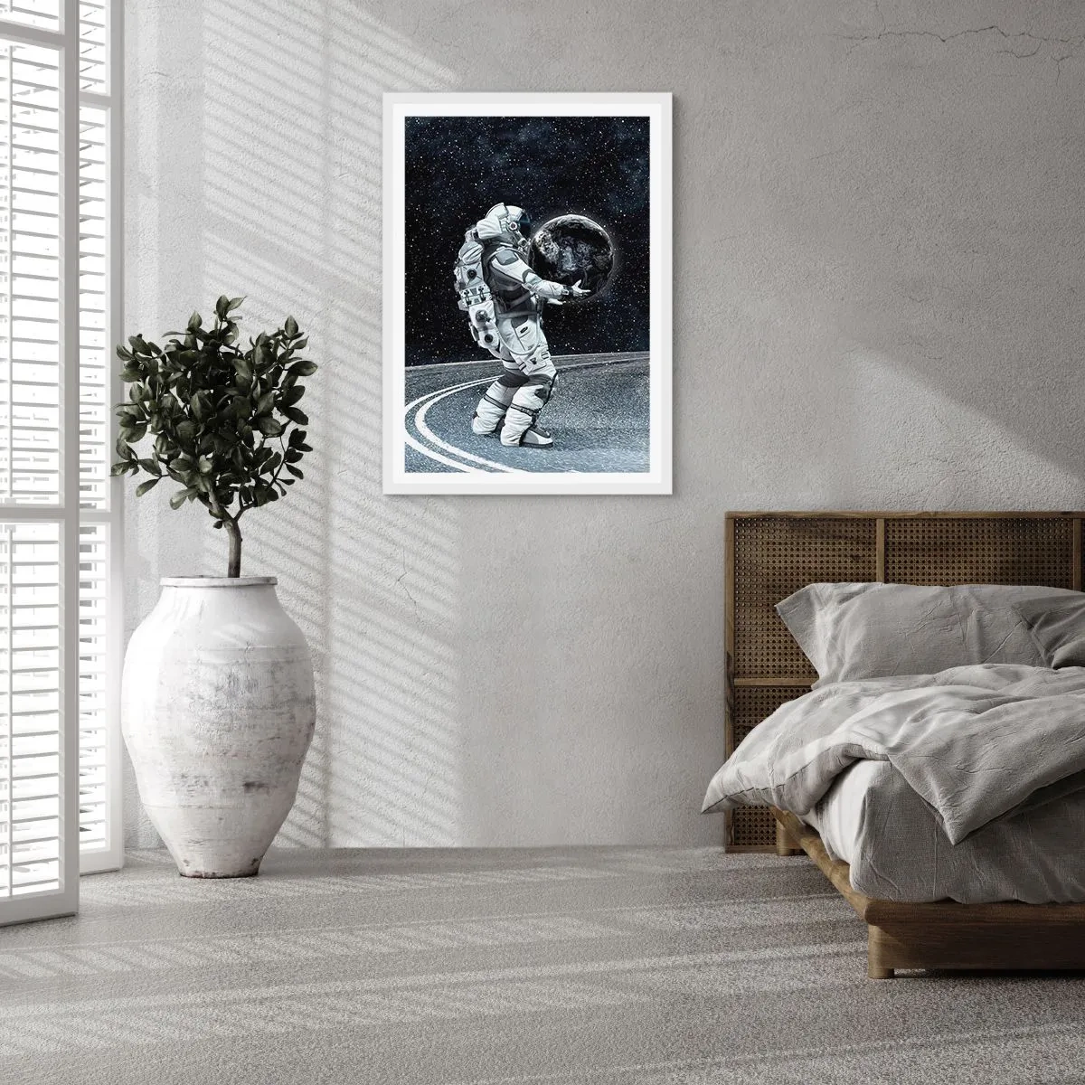 Affisch i vit ram - På Vintergatan - 70x100 cm