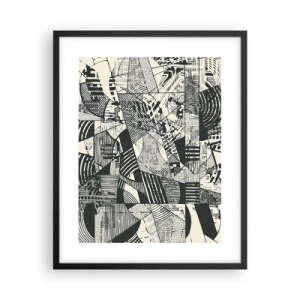 Affisch i svart ram - Nutidens dynamik - 40x50 cm