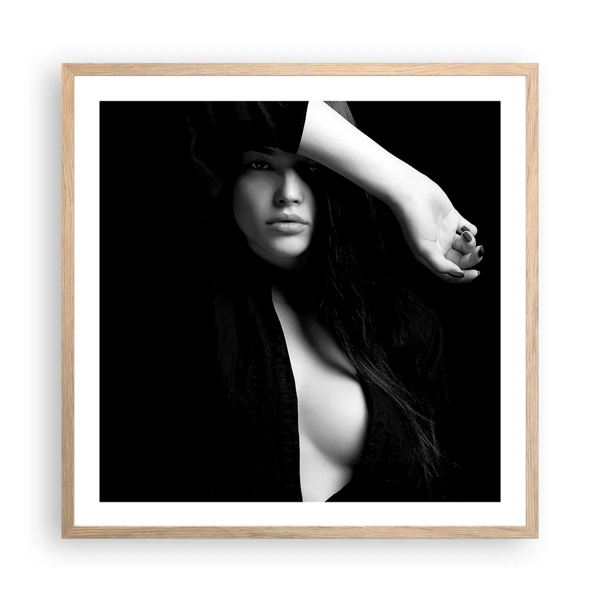 Affisch i ram av ljusek - Förförelsens skola - 60x60 cm