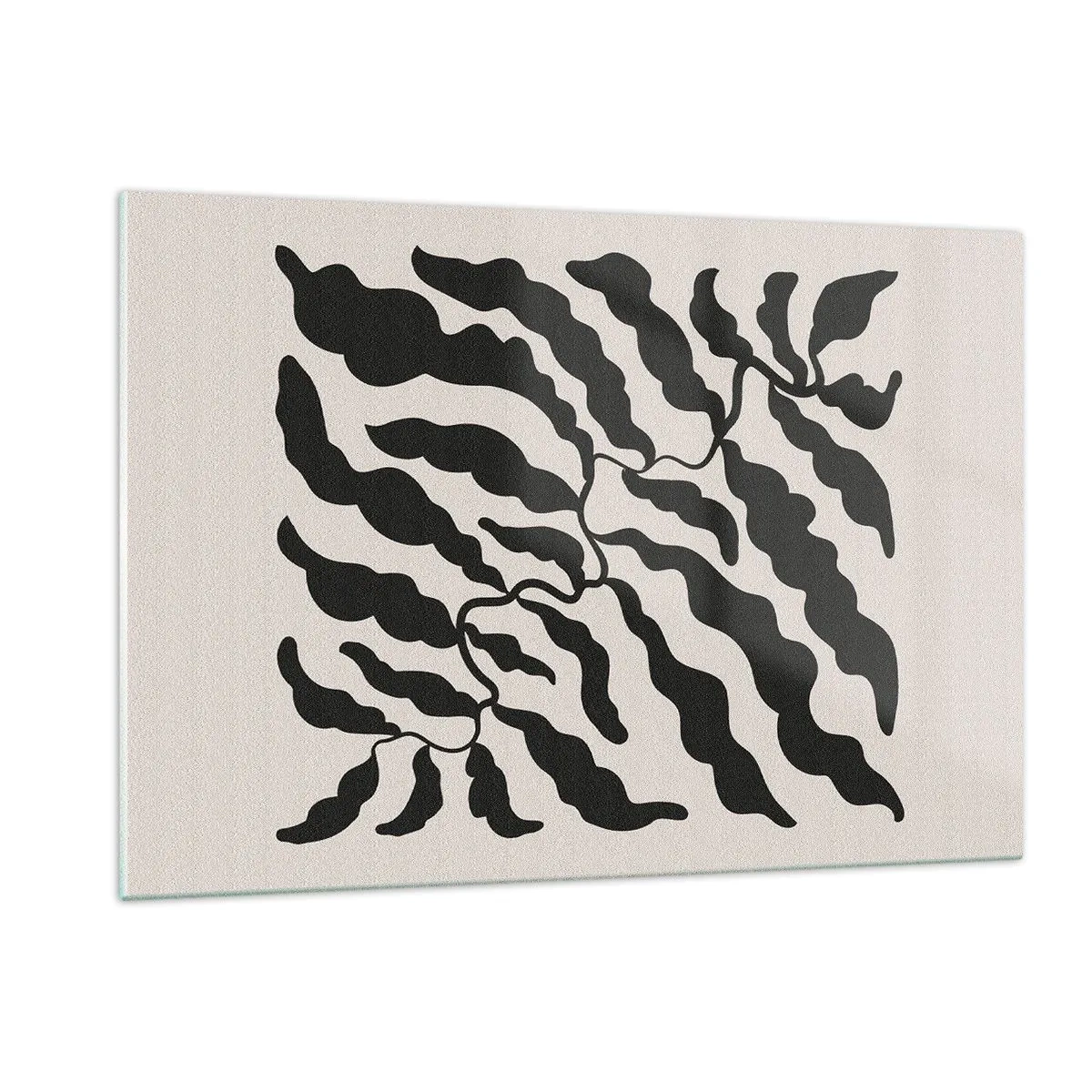 Glastavla - Bild på glas - Kvadratens natur - 120x80 cm