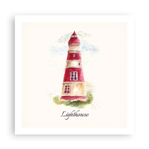 Affisch - Det är alltid något väder - 60x60 cm