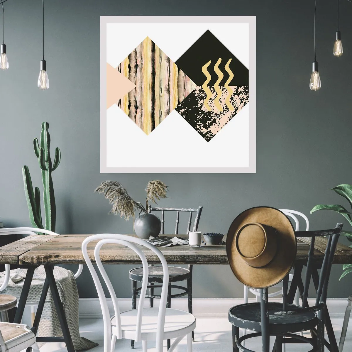 Affisch - Inte så enkelt - 60x60 cm