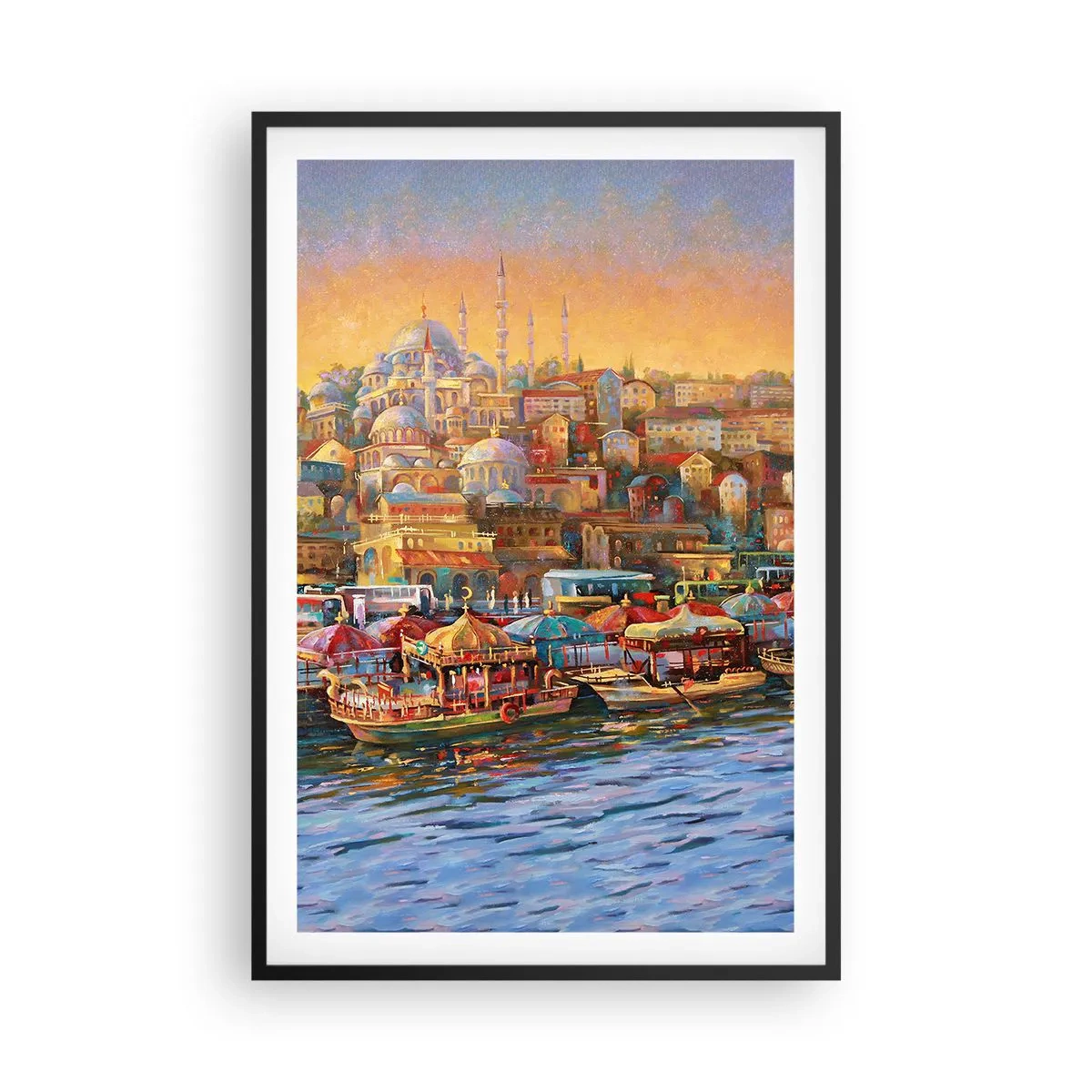 Affisch i svart ram - Istanbul-berättelse - 61x91 cm