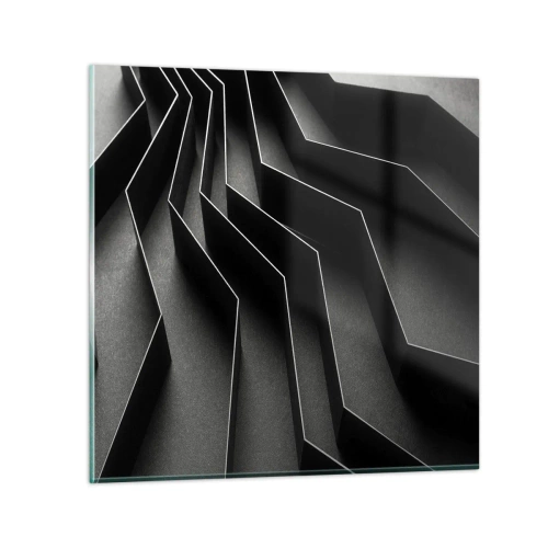 Glastavla - Bild på glas - Rumslig ordning - 60x60 cm