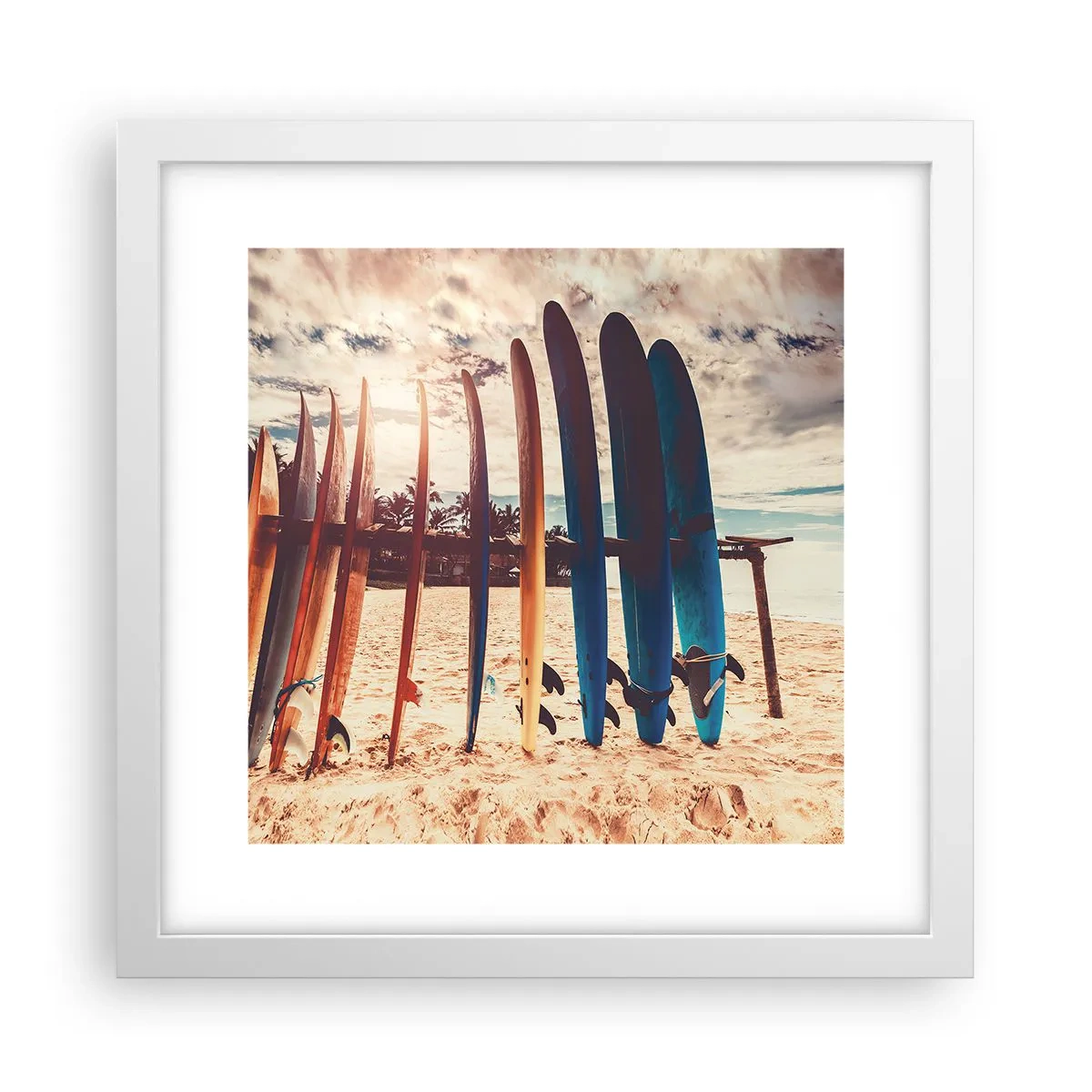 Affisch i vit ram - God natt, vi ses imorgon - 30x30 cm