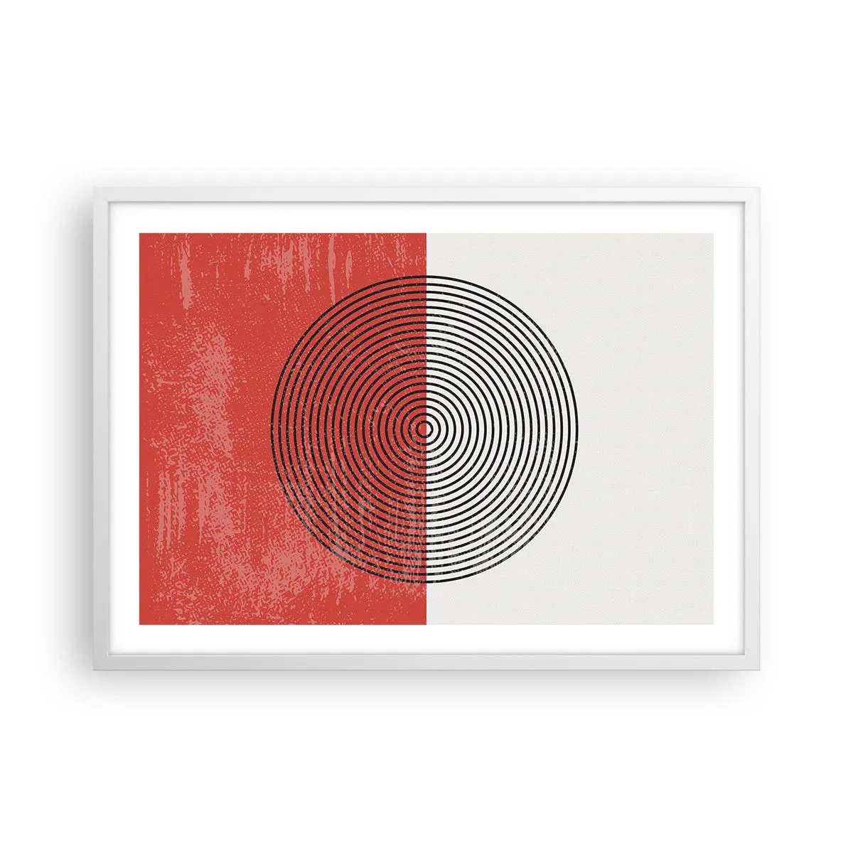 Affisch i vit ram - Mitt i prick - 70x50 cm