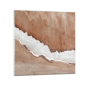 Glastavla - Bild på glas - I jordnära färger - 50x50 cm