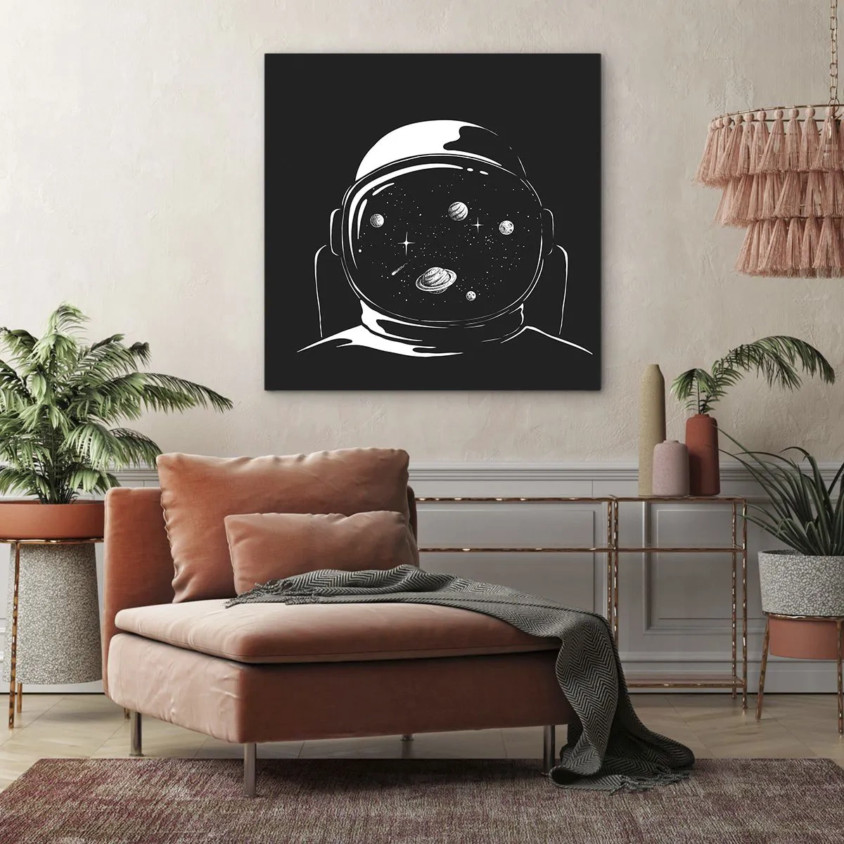 Canvastavla - Bild på duk - Fin utsikt - 60x60 cm