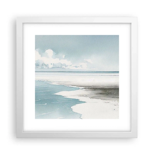 Affisch i vit ram - Milt tidvatten - 30x30 cm