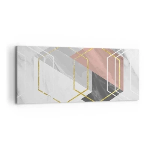 Canvastavla - Bild på duk - Kedjekomposition - 100x40 cm