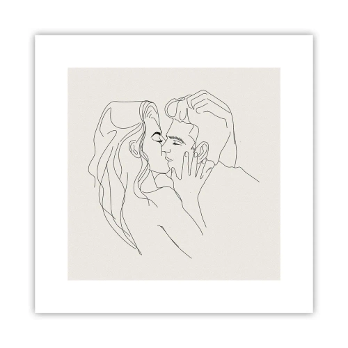 Affisch - I kärlekens famn - 30x30 cm