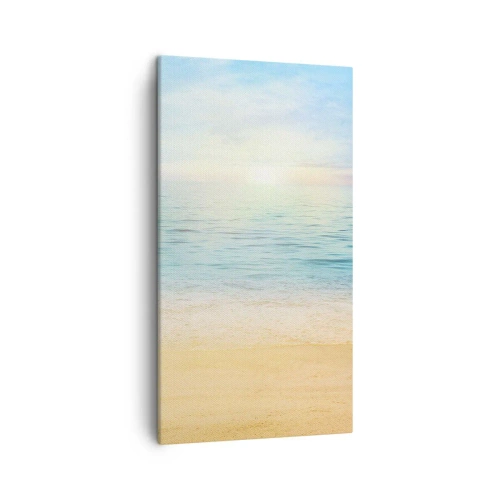 Canvastavla - Bild på duk - Det stora blåa - 45x80 cm