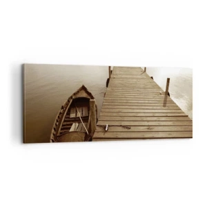 Canvastavla - Bild på duk - Stora lugnet - 100x40 cm