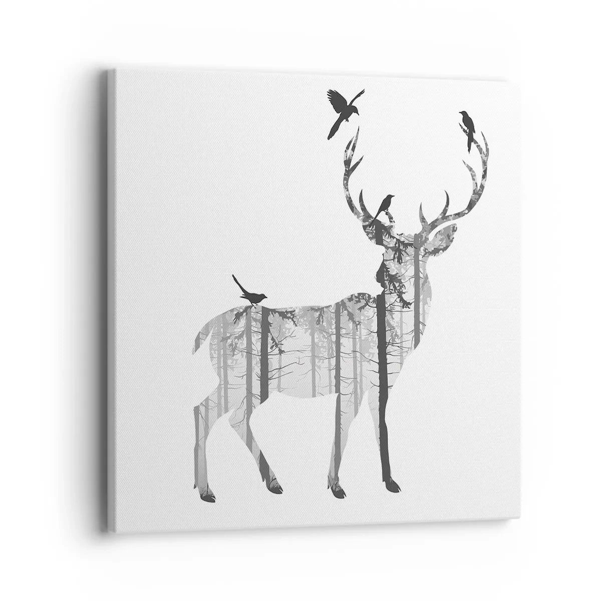 Canvastavla - Bild på duk - Skogens goda ande - 40x40 cm