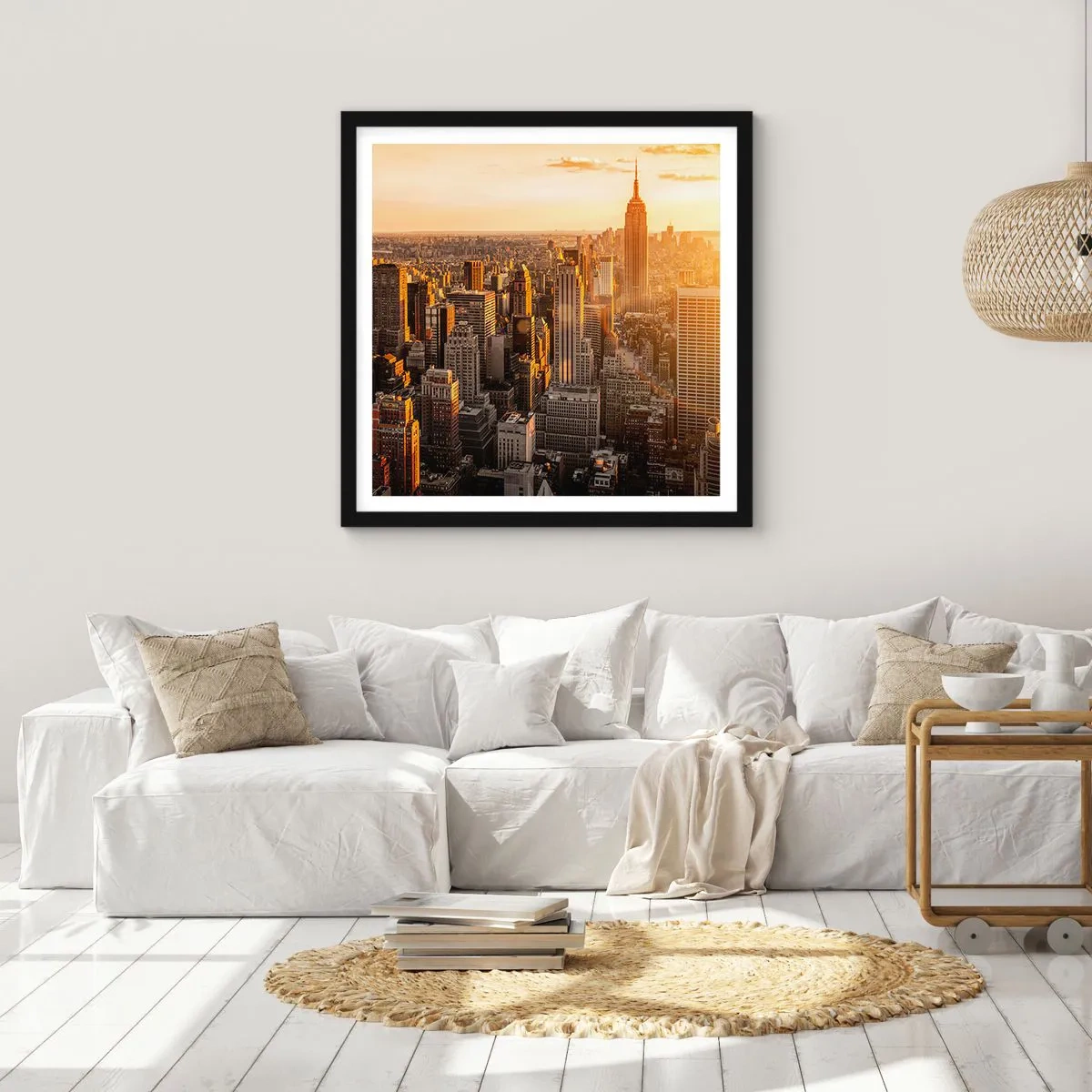 Affisch i svart ram - Växa i solskenet - 60x60 cm