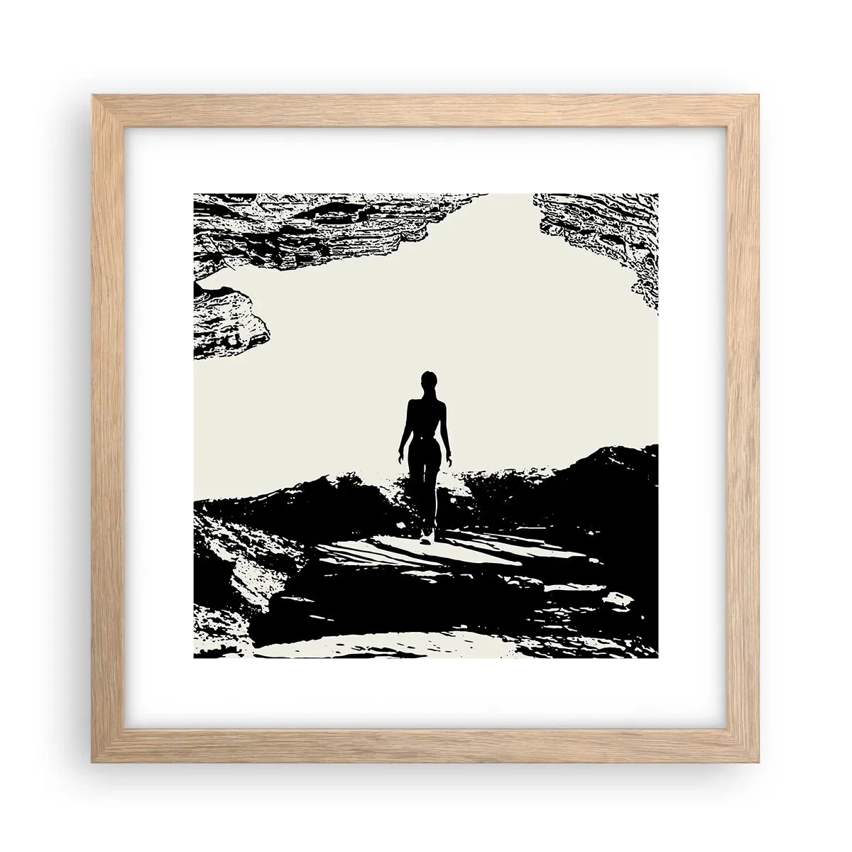 Affisch i ram av ljusek - En ny blick - 30x30 cm