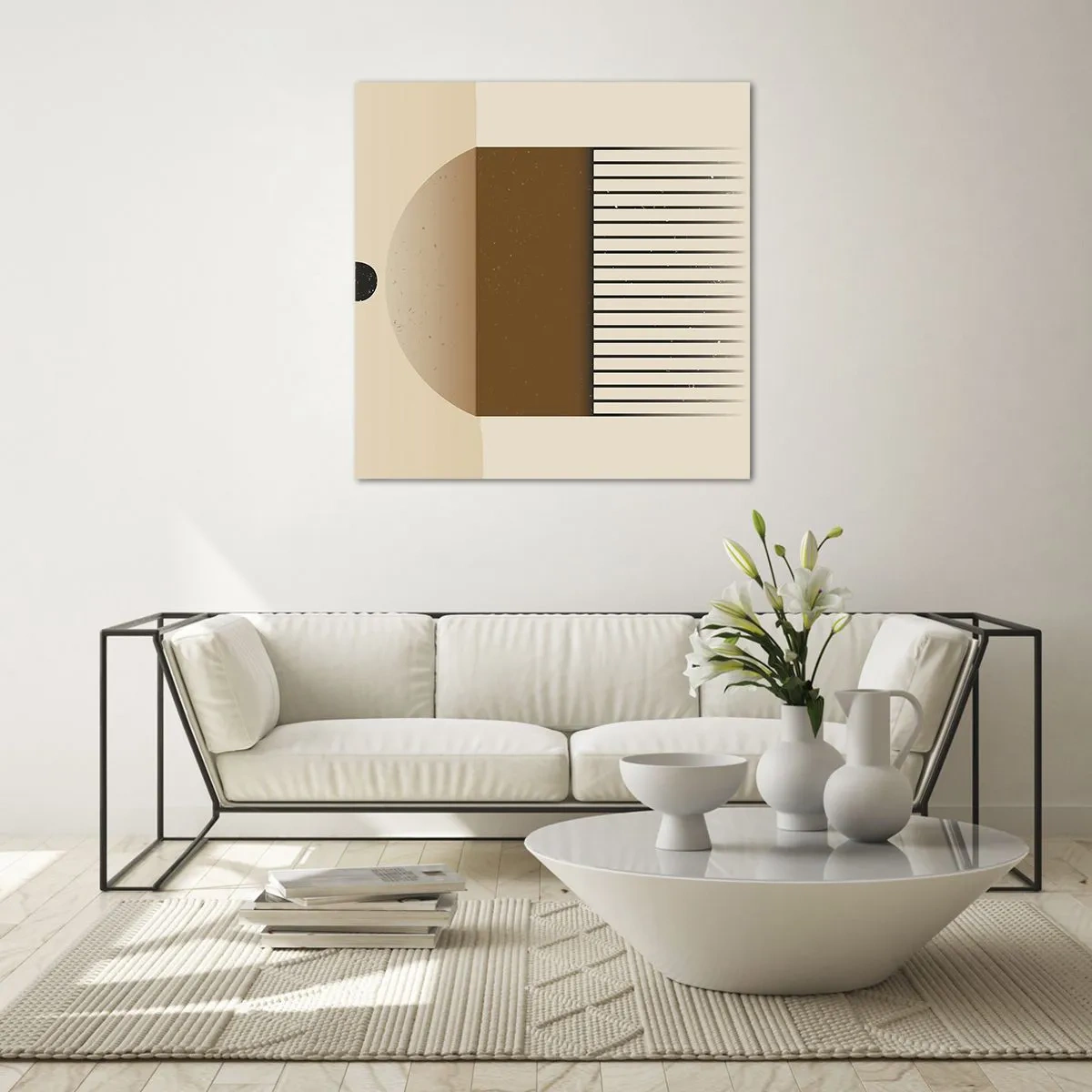 Glastavla - Bild på glas - Olika tillstånd - 50x50 cm