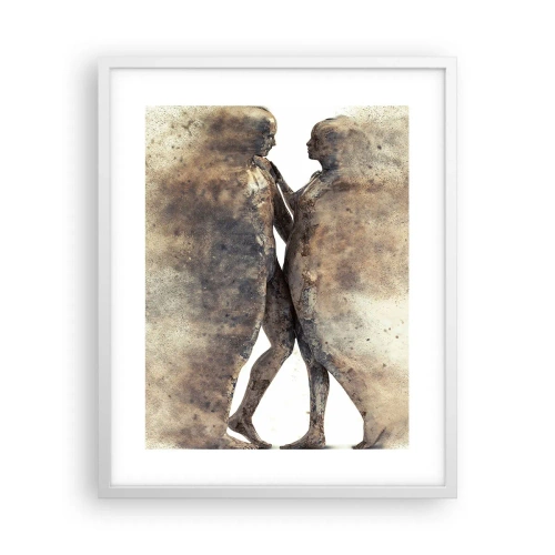 Affisch i vit ram - Uppstådda ur aska för att älska - 40x50 cm