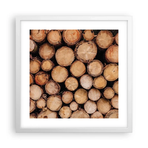 Affisch i vit ram - Ny början - 40x40 cm