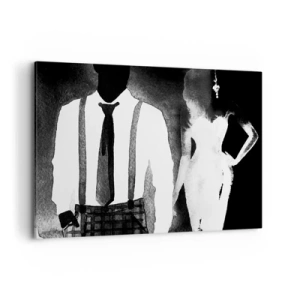 Canvastavla - Bild på duk - Noir stämning - 100x70 cm