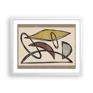 Affisch i vit ram - Vertikaler och nivåer - 50x40 cm