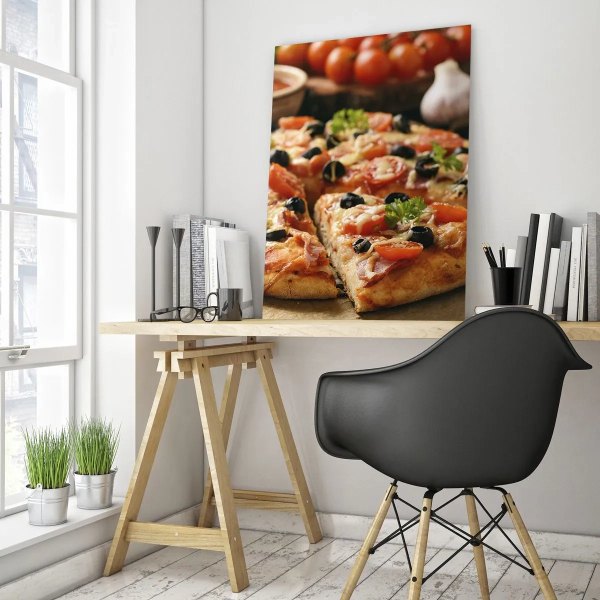 Glastavla - Bild på glas - Färdigt bakat - 50x70 cm