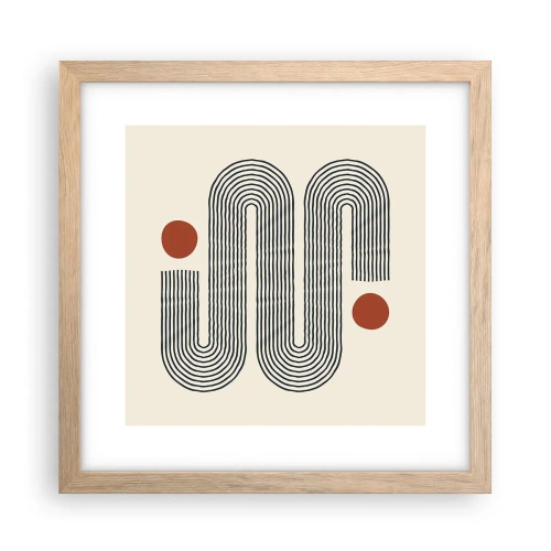 Affisch i ram av ljusek - från början till slutet - 30x30 cm