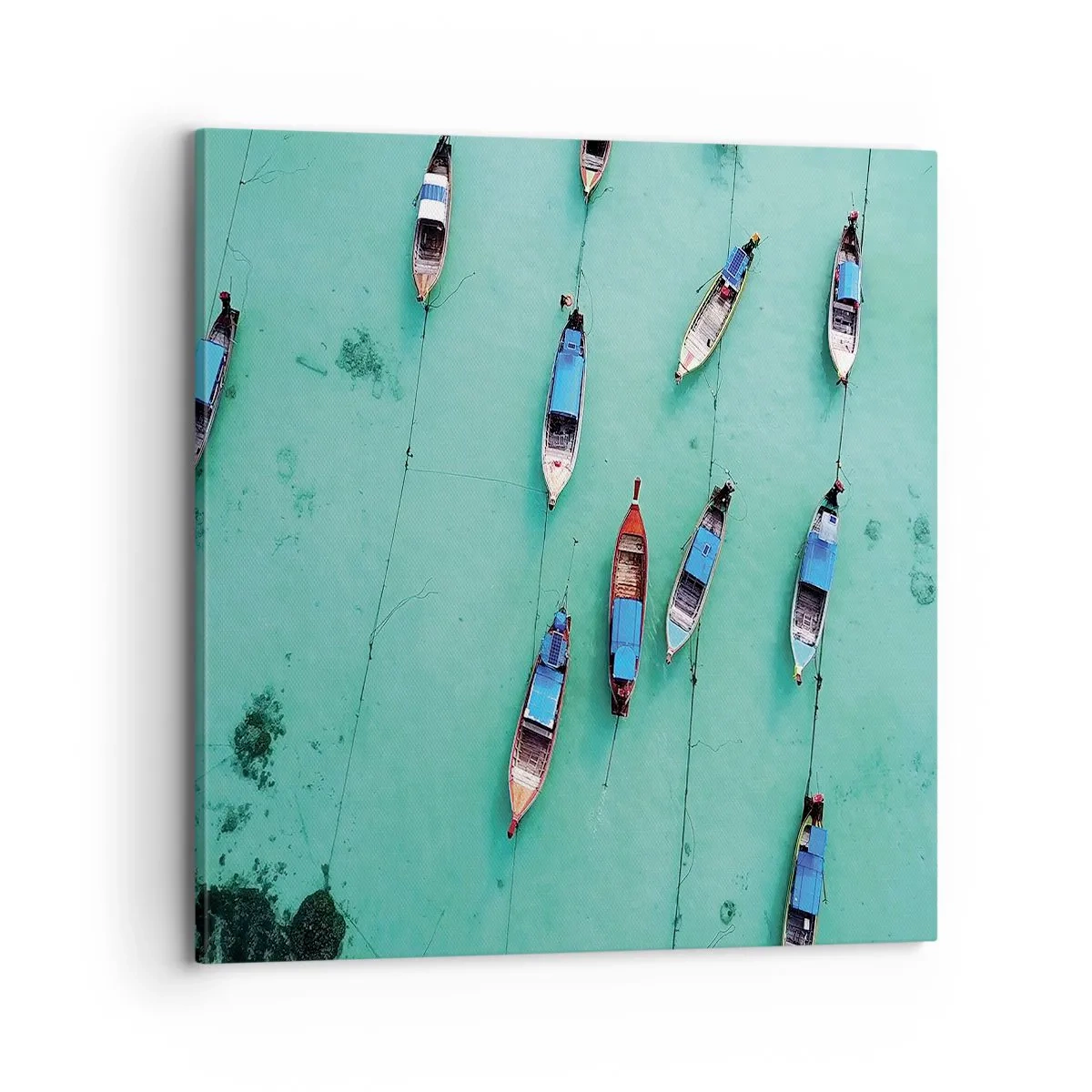 Canvastavla - Bild på duk - Under en glad väntan - 70x70 cm