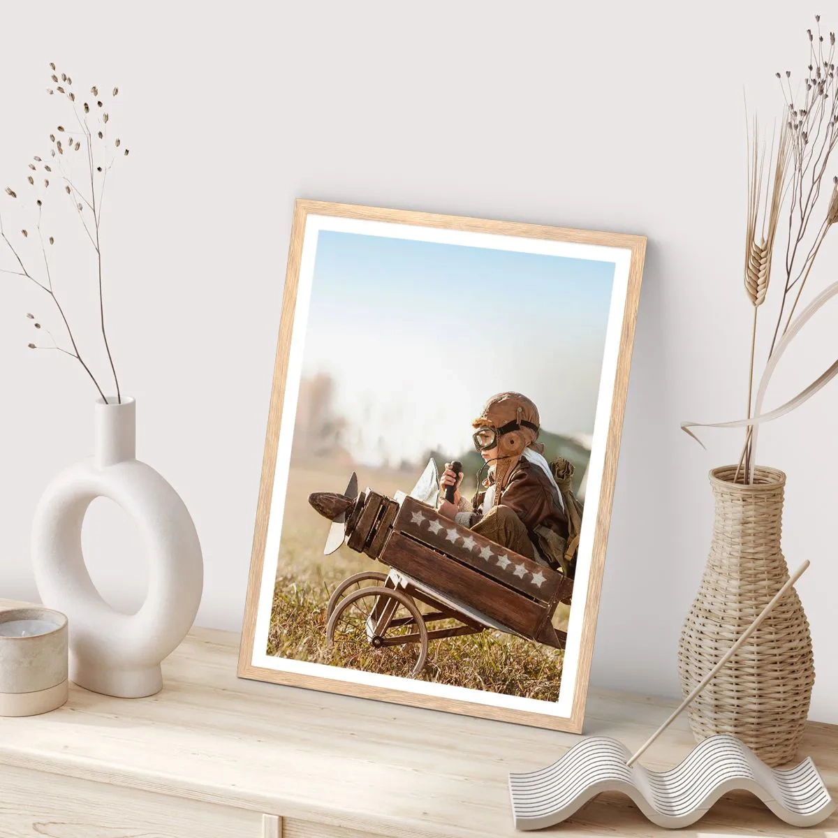 Affisch i ram av ljusek - Stort mot drömmarna - 61x91 cm