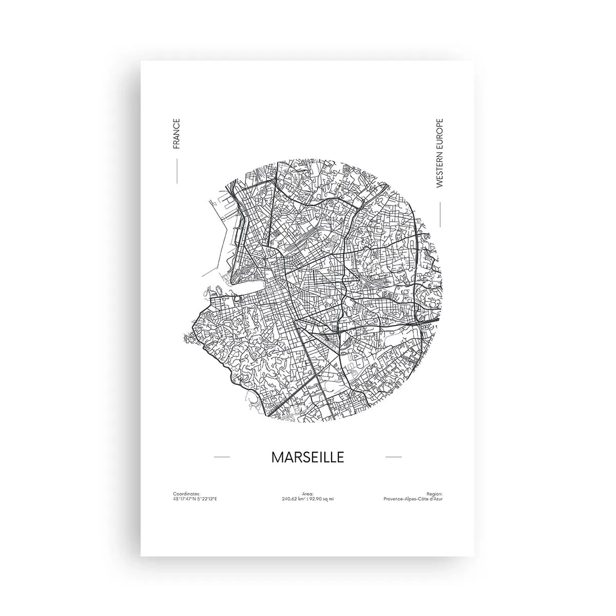 Affisch - Marseilles anatomi - 61x91 cm