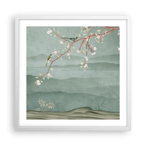 Affisch i vit ram - Vår, ah, det är du - 50x50 cm