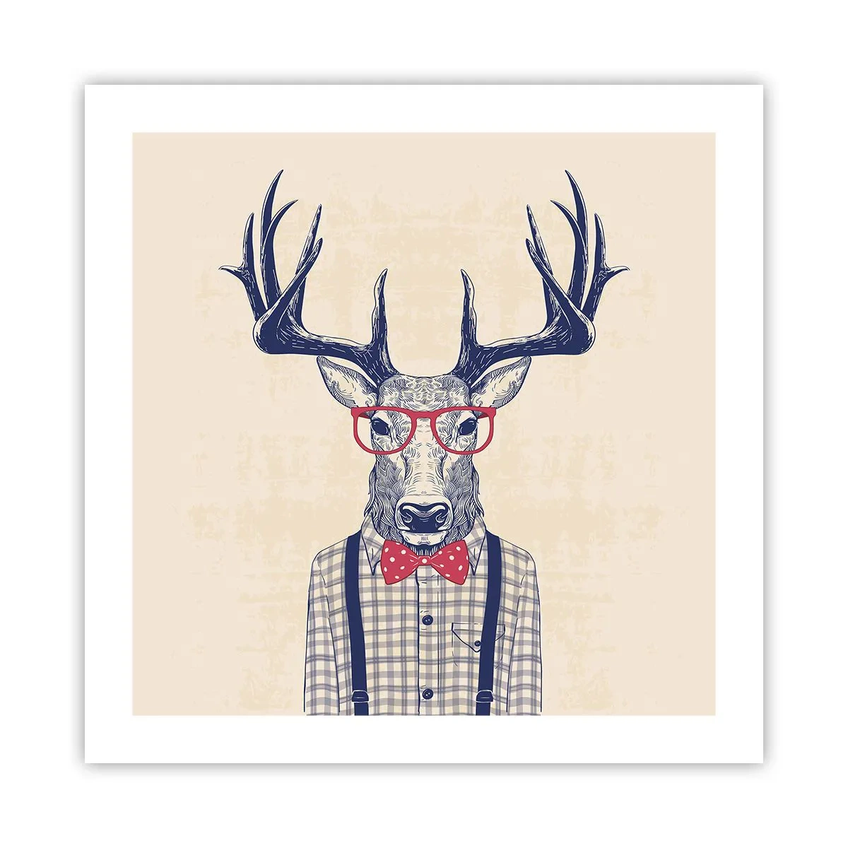 Affisch - Rolig extravagans - 50x50 cm