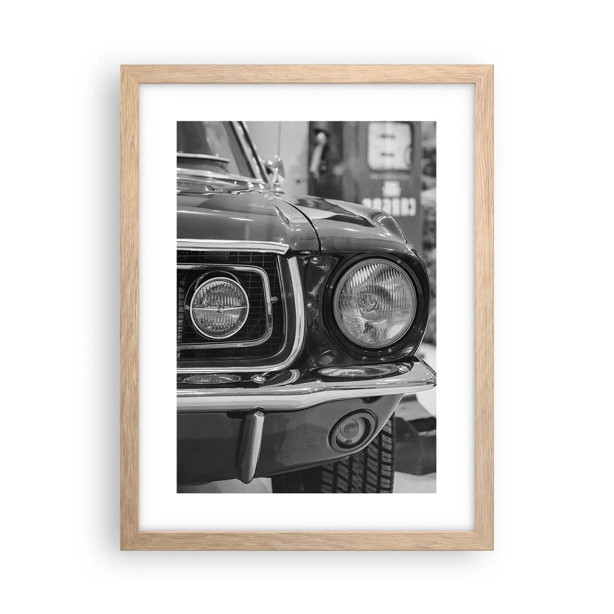 Affisch i ram av ljusek - Kör hårt - 30x40 cm