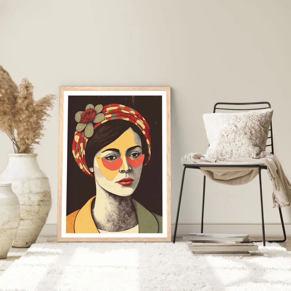 Affisch i ram av ljusek - Koralldam - 70x100 cm