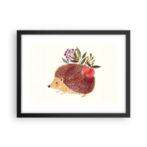 Affisch i svart ram - Och du gillar mig redan - 40x30 cm