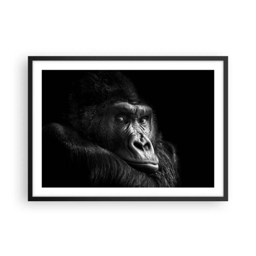 Affisch i svart ram - Varför glor du? - 70x50 cm
