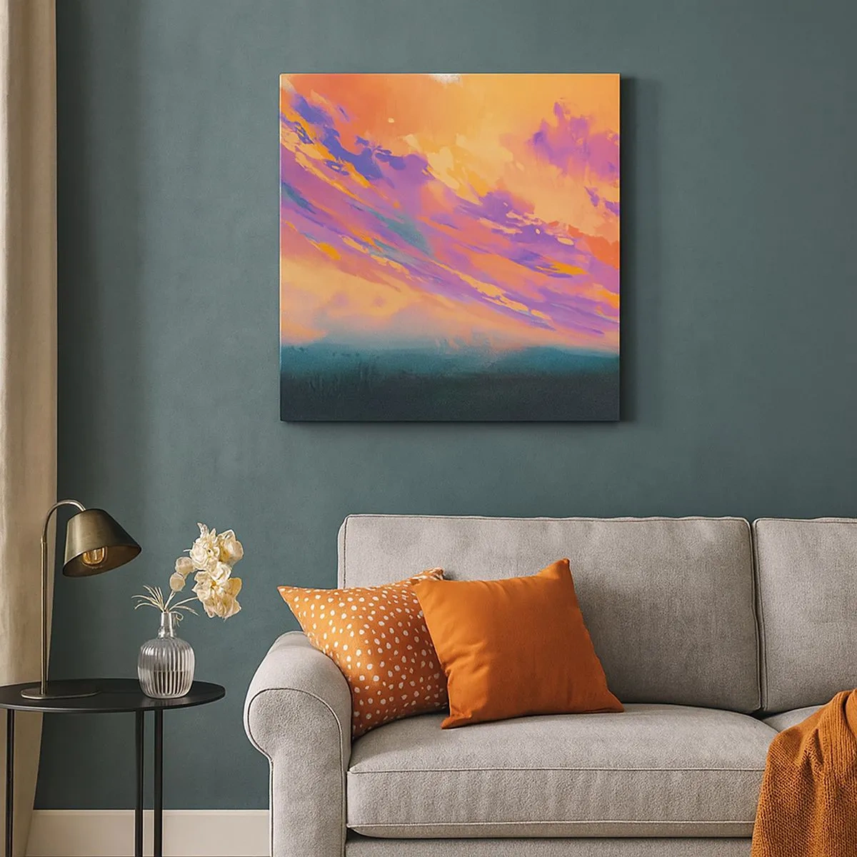 Canvastavla - Bild på duk - Dragkraft - 30x30 cm